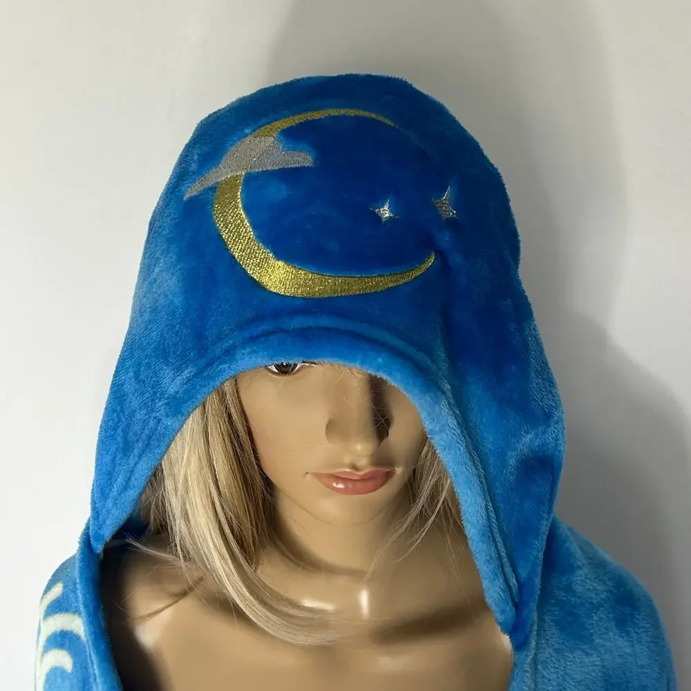 Harry Potter Expecto Patronum Hooded Wearable Blanket 40x72 Blue Wizarding World